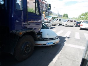 An auto accident